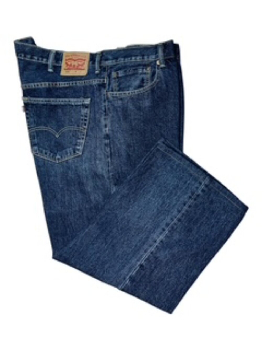 Levi 505 Men’s Jeans, Straight Leg, 5-Pocket, Dark Wash, 50x30